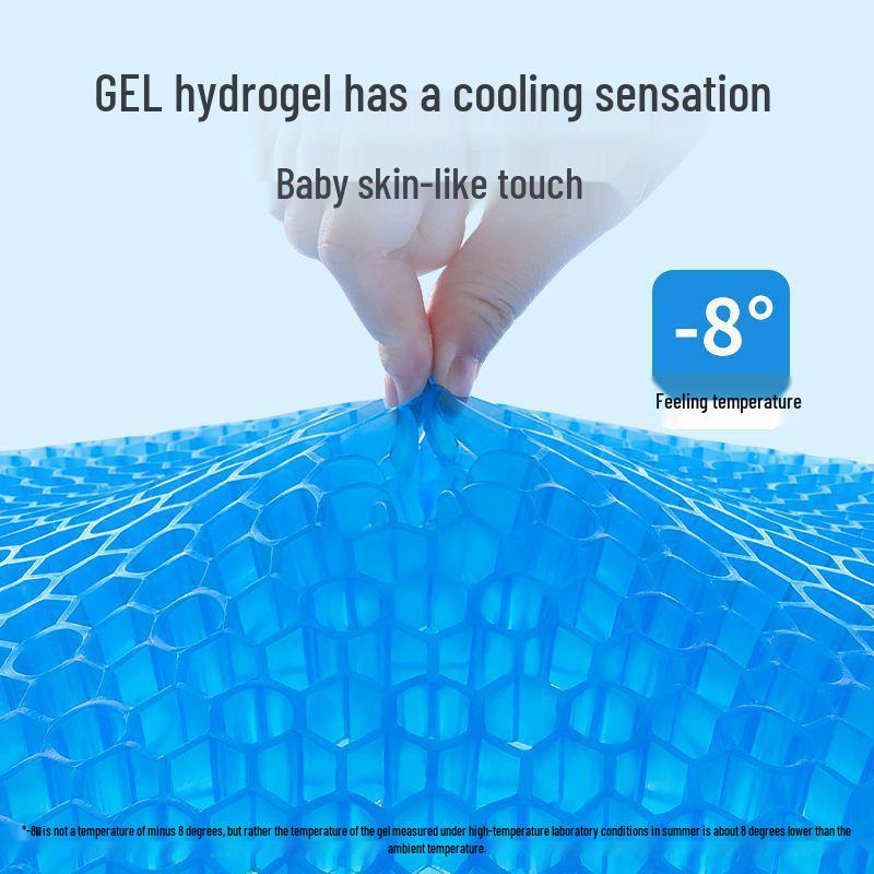 Silicone Honeycomb Gel Seat Cushion – Cool Summer Comfort for Office or Car