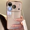 Tempered Glass Camera Protection Case For For Iphone 17 16 15 14 13 12 11 Pro Max Plating Candy Shockproof Hard Bumper Cover