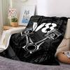 1pc V8 Engine Soft Warm Throw Blanket Nap Blanket For Couch Sofa Office Bed Camping Travel,Comfortable