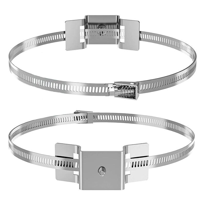 

Крепление знаков для столбов большего размера, регулируемая фурнитура для крепления уличных знаков с хомутами для столбов 1 комплект one size