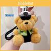 Police Firefighters Traffic Police Teddy Bears Plush Keychains Dolls Decorative