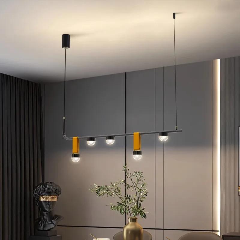 Chandeliers for Dining Room Ceiling Hanging Lamp Nordic Pendant Light Lamps for Kitchens Island Modern Leather Chandelier