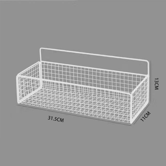 Punch-Free Wall-Mounted Bathroom Storage Shelf for Cosmetics