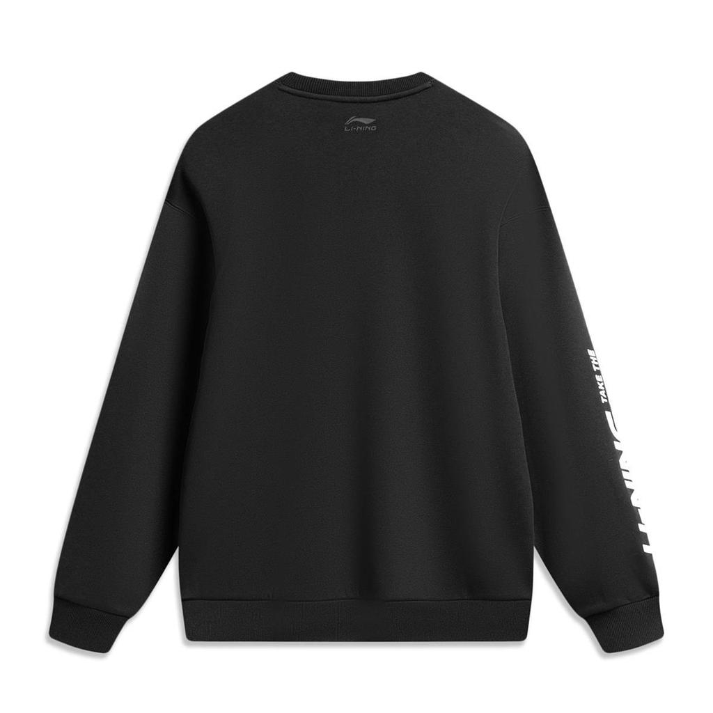 Li Ning Casual Versatile Fashion Logo Loose Round Neck Sweatshirt Unisex Sweatshirt AWDTB37-12
