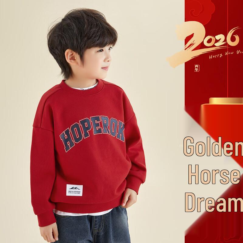 

Duoduo Boys Cotton Blend Round Neck Pullover 130