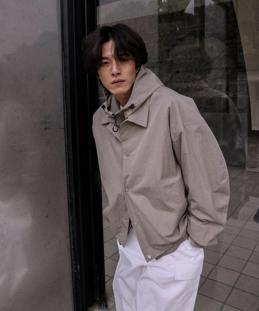 Mood Inside Crispy Nylon Collar Jacket_4 Colors