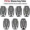 For Chevy Key Fob Cover With Keychain,Soft TPU Full Protector Key Shell Case For Chevy Malibu Camaro Equinox BlazerTraverse Cruze Sonic Volt Spark