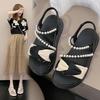 Platform sandals women's outer wear 2025 summer new fairy style fashion casual muffin height increase versatile Roman shoes