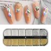 Multi-Size Nail Caviar Beads for Nails 3D Nail Art Decorations Micro Mini Metal Nail Beads Design DIY Nail Jewelry Beads