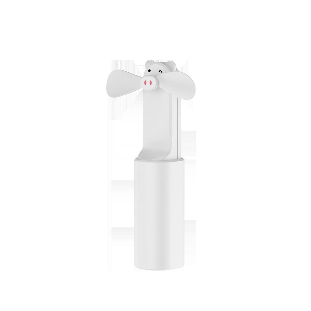 

QGeeM Ручной вентилятор Guto выдвижной мини USB-зарядный маленький вентилятор Портативный студенческий уличный ручной вентилятор белый