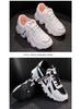 Women's Trendy Dad Sneakers - Spring 2025, Thick-Soled, White, Height-Enhancing, Breathable Casual Sports Shoes