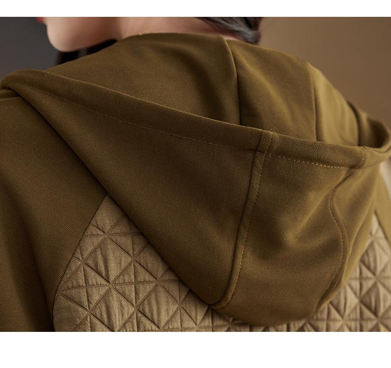 Women's Spring/Autumn Hooded Jacket 2025: Trendy, Versatile, Loose-Fit Short Top for Middle-Aged Women