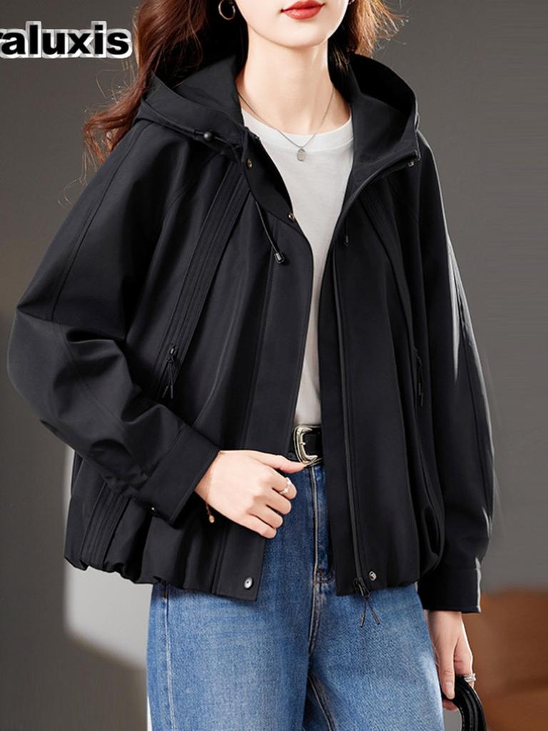 Short Windbreaker Jacket for Women Spring/Autumn Newest Fashion Casual Chic High-End Coat Top
