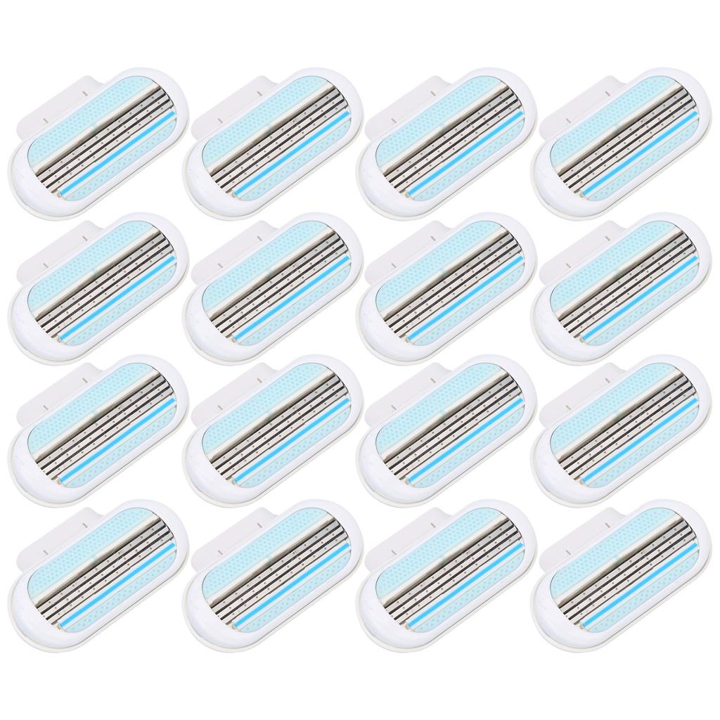 12Pcs Women's Razor Blade Refills 3 Blade Replacement Razor Blade for Body Armpit Hair Removal
