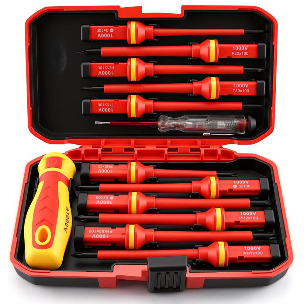 New Hexagonal Screwdriver Insulated Electrician Screwdriver High Hardness Set Household Magnetic Cross Word Shaped Plum Blossom