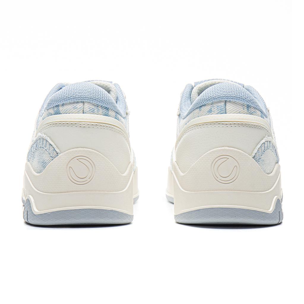 Li Ning Moon White 3 Skateboard Shoes Women's Low top White, Blue AGCV078-3
