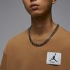 Jordan Oversized Loose Fit Logo Drop Shoulder Short Sleeve T-Shirt Men Tops Dark-Brown DZ0605231