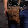 Mens Leather Designe Multifunction Genuine Casual Crossbody Shoulder Messenger Bag Fashion Waist Belt Pack Bag