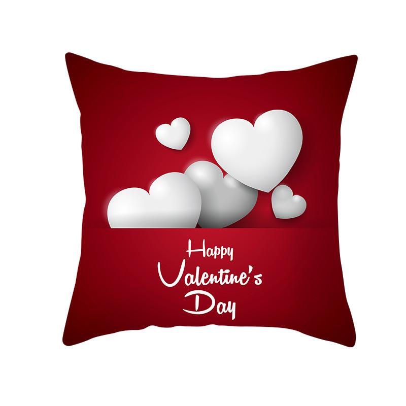 Valentine's Day Love Tree Series Peach Skin Pillowcase Valentine's Day Sofa Pillowcase Home Fabric