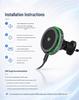 25W Magnetic Wireless Car Charger & Phone Holder Qi2.2 Fast Charging
