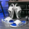 Summer slippers men's wear deodorant and non-slip fashion two-color versatile home wear-resistant bathroom bath cool slippers