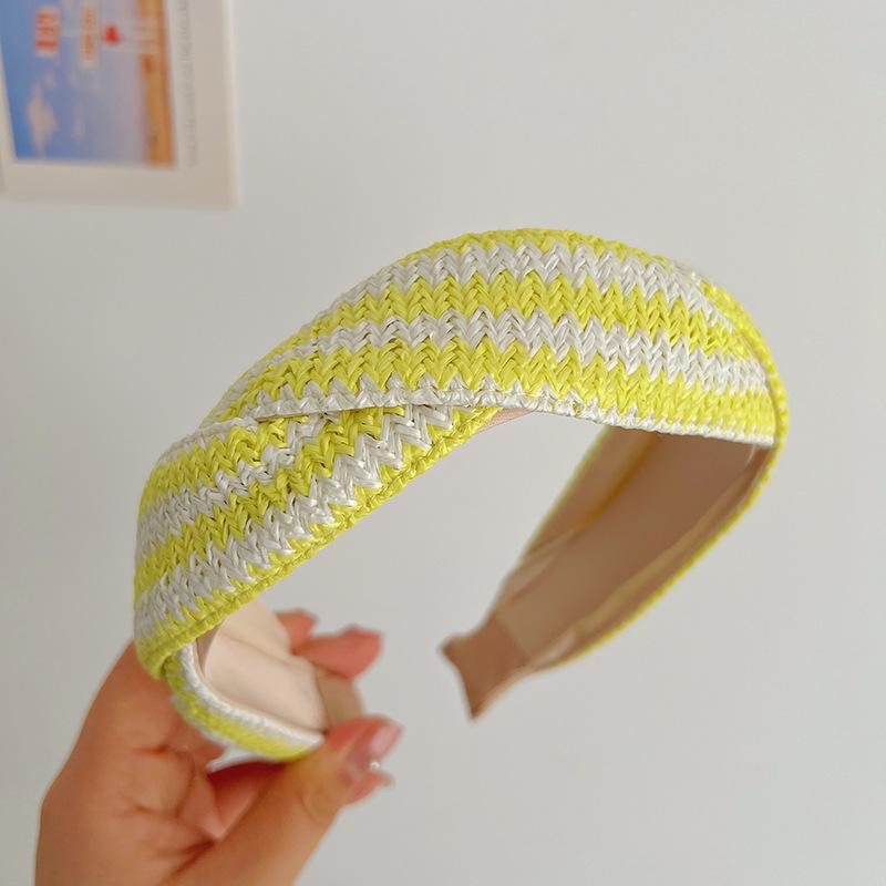 Bohemian Ethnic Summer Colorful Sponge Twist weaving Hairband Headband Adult Hair Accessories Hair Jewley