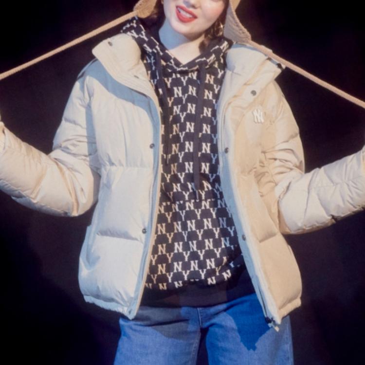 New MLB Down Jacket Winter Unisex Beige 31DJ01061-50B