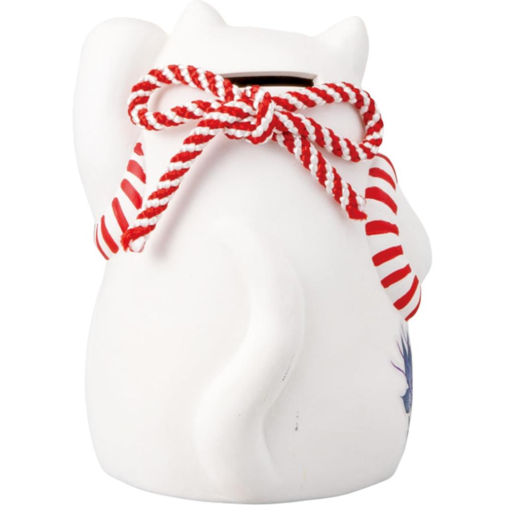 Cute Goods New Maneki Neko Piggy Bank 9 X 12 Cm Japanese Goods Japan Gift Concierge Cat Goods White Made In Japan "Kabuki Cat" Approx. San4578-1