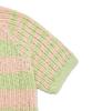 COVERNAT WOMAN Striped Half Knit Light Pink