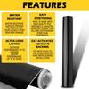 Gloss Black Vinyl Automotive Wrap Film Roll Car Wrap Stickers 59IN X 11.8IN