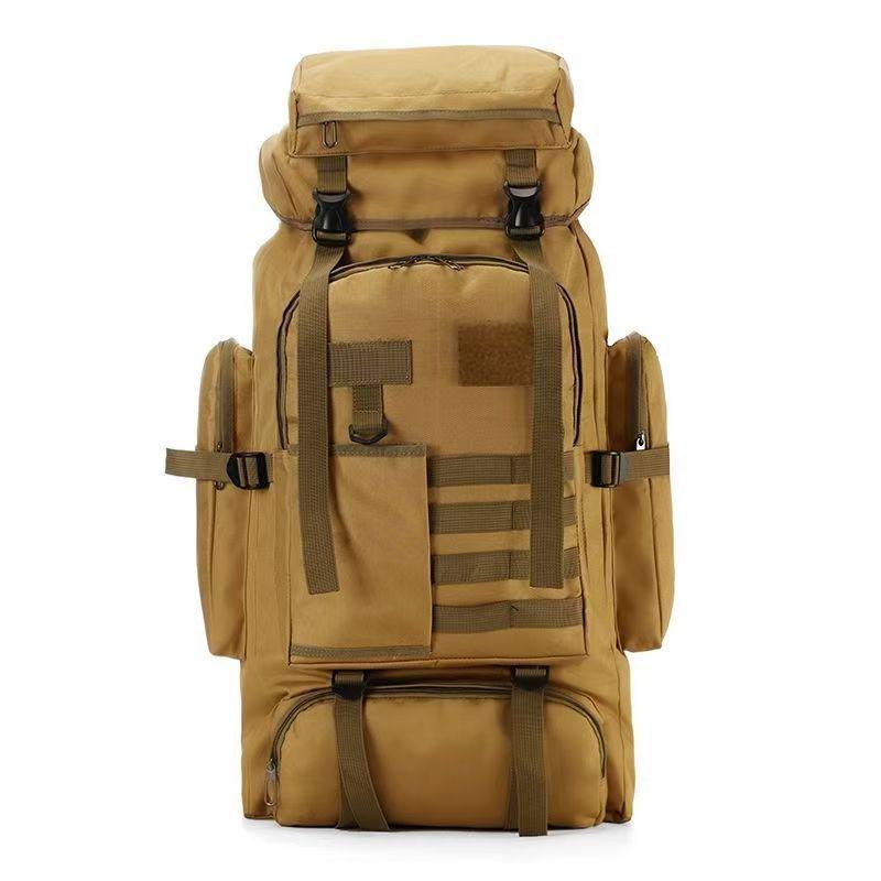 80L Waterproof Camouflage Hiking Backpack - Outdoor Tactical Gear for Men's Camping and Travel