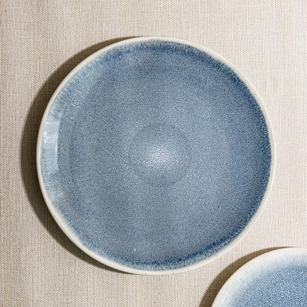 Plate High Value Gradual Change Blue Ceramic Plate Dinner Plate Home Restaurant Dish Tableware Steak Plate Pasta Plate