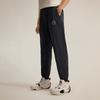 Li Ning Wade Series Casual Simple Tapered Lace-Up Knitted Sports Pants Men pants Black AYKV069-1