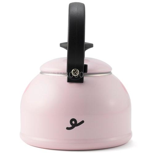 Fuji Enamel Whistling Kettle, 1.6L, Induction Compatible, Animal Kettle, Pig Design, DOY-1.6WK.B