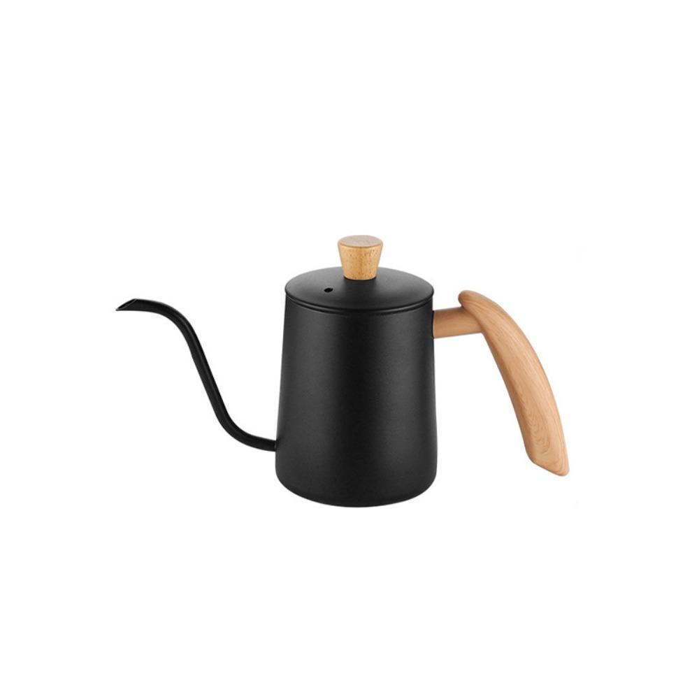 

304 Stainless Steel Gooseneck Coffee Pot 350/600 ML Hand Brewing Coffee Kettle Home 350ML чорний