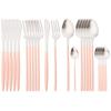 24Pcs Gold Cutlery Set 304 Stainless Steel Dinnerware Set Dinner Knives Forks Coffee Spoon Silverware Kitchen Flatware Tableware