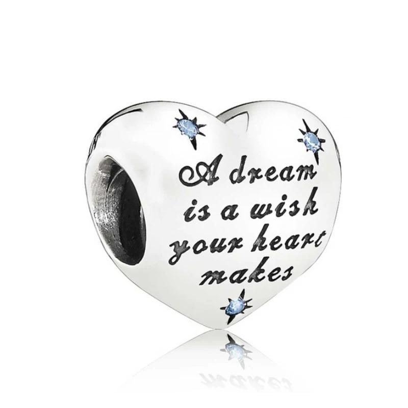 925 Silver Stitch Dumbo Mickey Snow White Charms Beads Fit Bracelet DIY Accessories Gifts