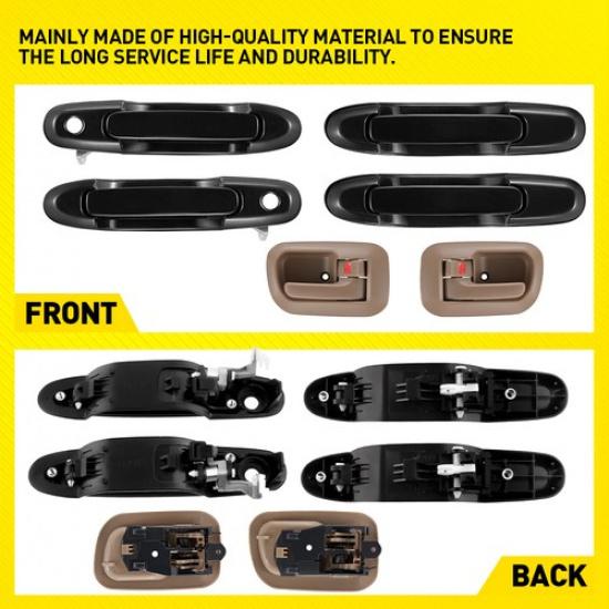 6x Exterior Outside Outer Interior Door Handle For Toyota Sienna 1998 99-2003 EA