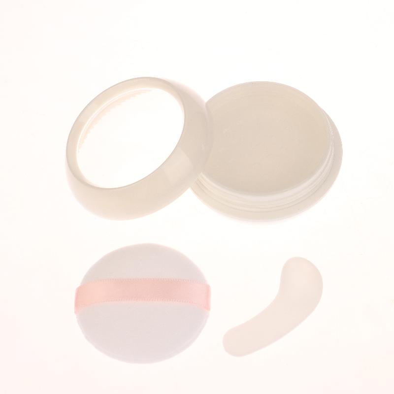 6 Typen Tragbare Plastikpuderdose Handheld Leer Lose Puderpott Mit Sieb Kosmetik Reise Make-up Tiegel Siebbehälter