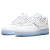 Nike Air Force 1 07 Premium Swoosh Pattern Men Sneakers White Multi-Color Racer-Blue CK7804-100