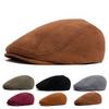 Ny Semsket Høst Vinter Beret Mote Vintage Menn Kvinner Avisgutthel Casual Flat Skyggelue Bereter For 54-58cm Hodeomkrets