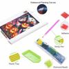 5D Diamond Art Kit Halloween Pumpkin Witch Pattern DIY Full Drill Painting Canvas Relaxing Autumn Seasonal Craft Gift Home Decor