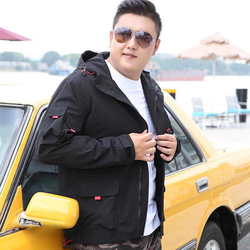 Pánská módní pracovní bunda nadměrné velikosti na jaro/podzim 2019