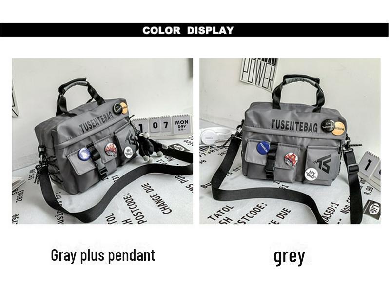 Herren Messenger Bag im japanischen Stil: Sportliche Umhängetasche mit großer Kapazität für Studenten