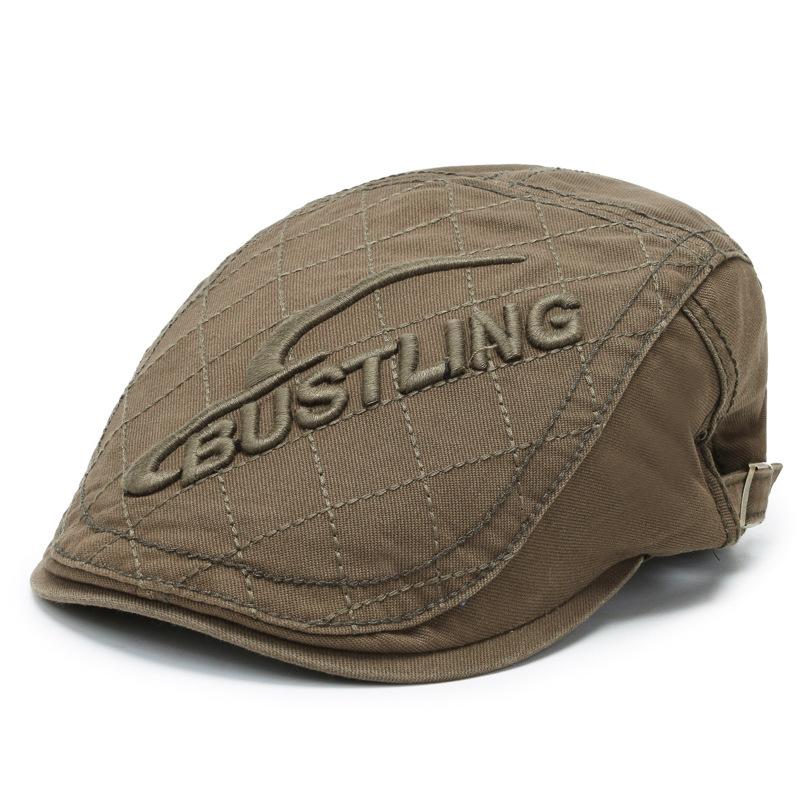 

Autumn and winter retro beret women s casual men s cap sun protection sunshade British spring and autumn forward hat Adjustable армия зеленый