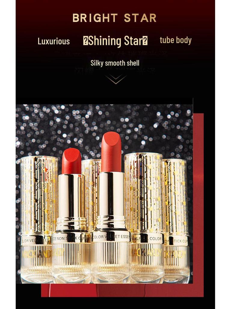Marco Andy Velvet Essence Long-lasting True Red Waterproof Lipstick - Enhances Complexion, Non-stick