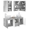 Bathroom Cabinet Set 5 Pcs Concrete Grey 53 X 15.5 X 70 Cm