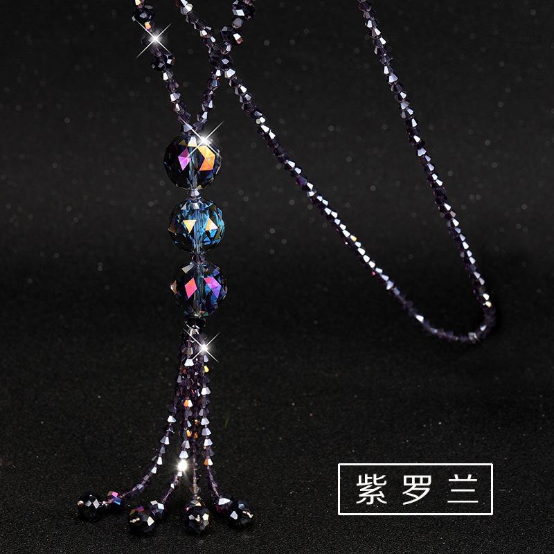 Shaped Chic Wave Crystal Necklace For Women With Colorful Tassels For Every Outfit