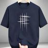 Unisexs Summer  Fashionable Casual Loose Plus Size Compass Pattern Printed Sports Round Neck Short Sleeved Tshirt Top Fun Prints