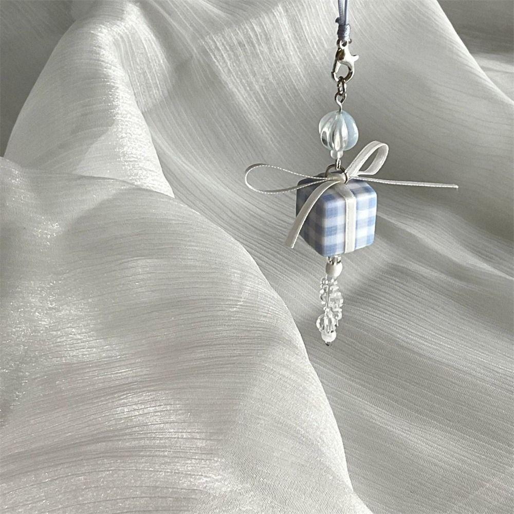 Sparkling Y2K Phone Charms Knotbow Phone Chain Beaded Phone Lanyard  Jewelry Gifts